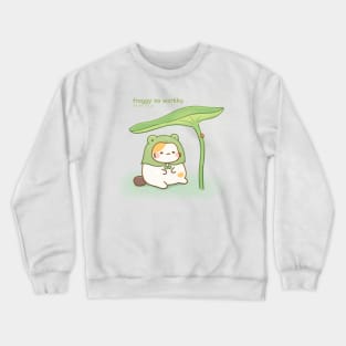 Muffin cat is a frog Crewneck Sweatshirt